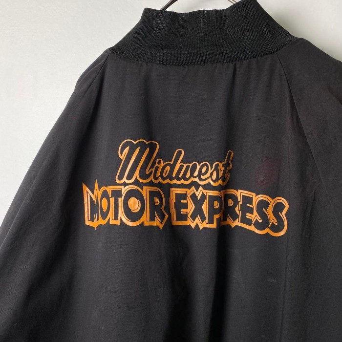 90s USA製 ナイロン スタジャン ロゴ刺繍 バックロゴ 黒XL S1811 | Vintage.City 古着屋、古着コーデ情報を発信