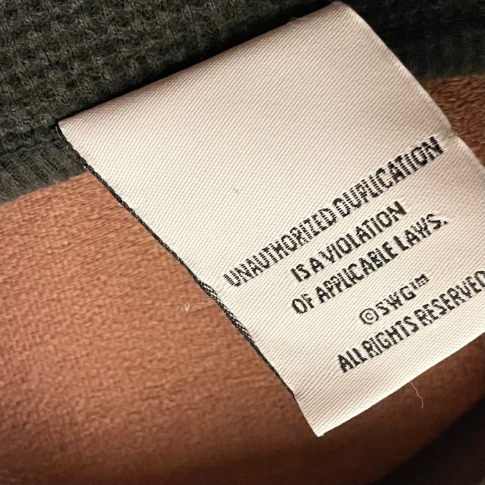 MADE IN JAPAN製 SWAGGER 長袖サーマルカットソー ブラック Mサイズ | Vintage.City 古着屋、古着コーデ情報を発信