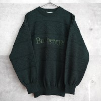Burberrys  バーバリーズ  ニット　セーター　80's〜90's  ロゴ刺繍  イギリス製　Lサイズ | Vintage.City 古着屋、古着コーデ情報を発信