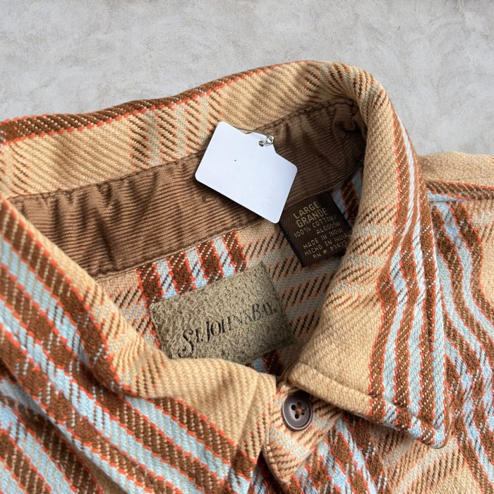 90’s ST. JOHN’S BAY Flannel Check Shirts | Vintage.City 古着屋、古着コーデ情報を発信