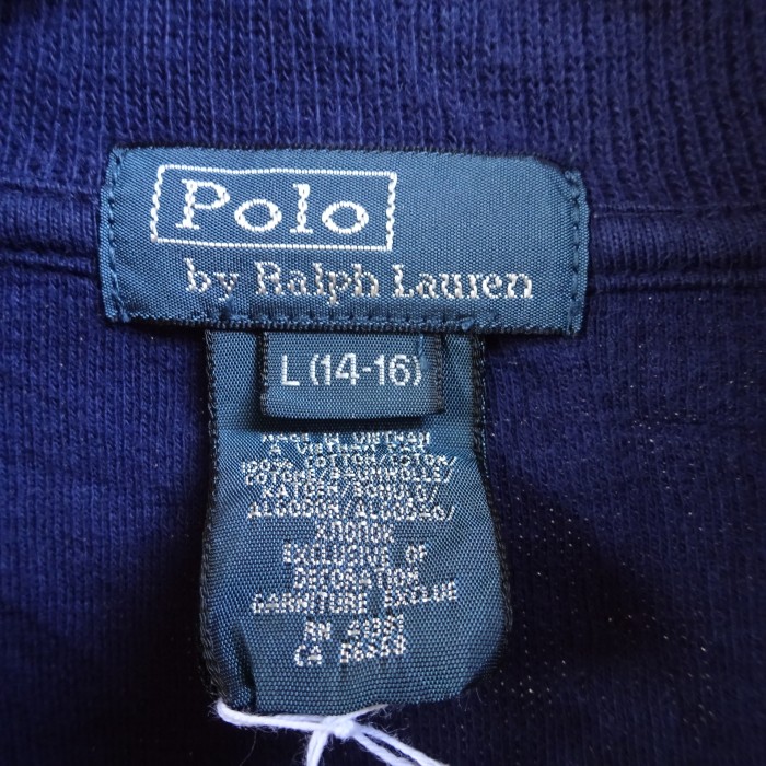 ラルフローレン ハーフジップ L ネイビー レッド プルオーバー 刺繍ロゴ 紺 8888 | Vintage.City 古着屋、古着コーデ情報を発信
