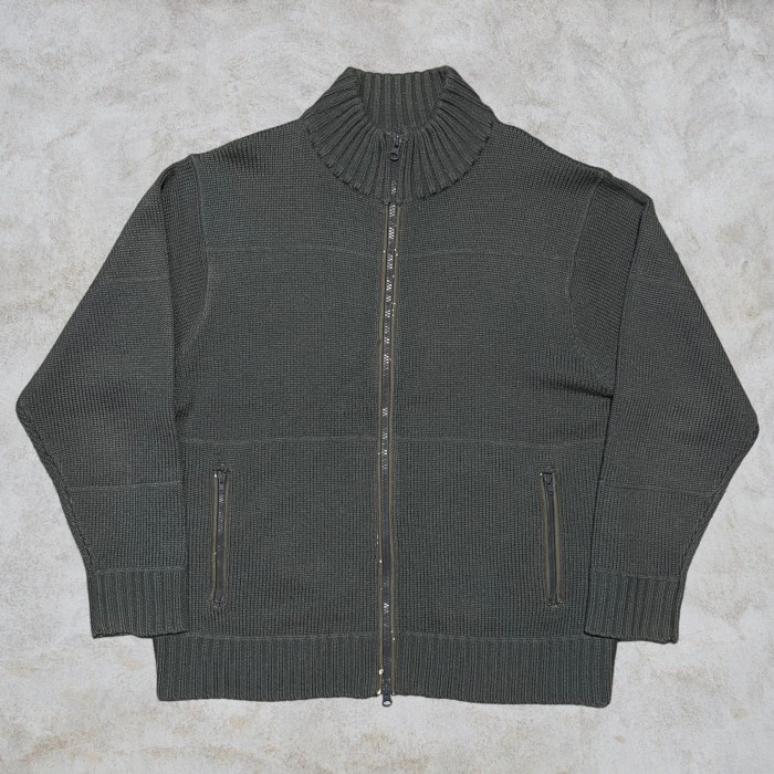 90’s old stussy Full Zip Knit Jacket | Vintage.City 古着屋、古着コーデ情報を発信