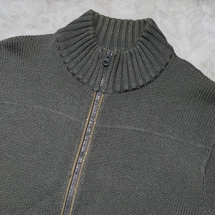90’s old stussy Full Zip Knit Jacket | Vintage.City 古着屋、古着コーデ情報を発信