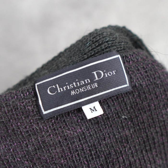 Christian Dior MONSIEUR  クリスチャンディオールムッシュ　ニット　カーディガン　90‘s　くるみボタン　Mサイズ | Vintage.City 古着屋、古着コーデ情報を発信