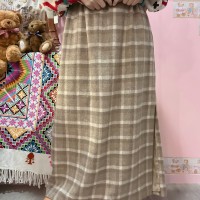 check pattern wool skirt | Vintage.City 빈티지숍, 빈티지 코디 정보
