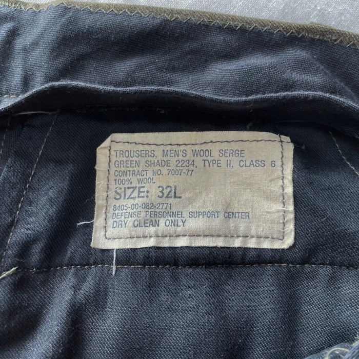 良品 70s 米軍 ウールパンツ スラックス 32L W29 | Vintage.City 古着屋、古着コーデ情報を発信