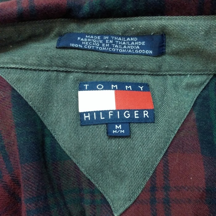 90’s TOMMY HILFIGER/長袖/厚手/チェック柄コットンシャツ(M) | Vintage.City 古着屋、古着コーデ情報を発信