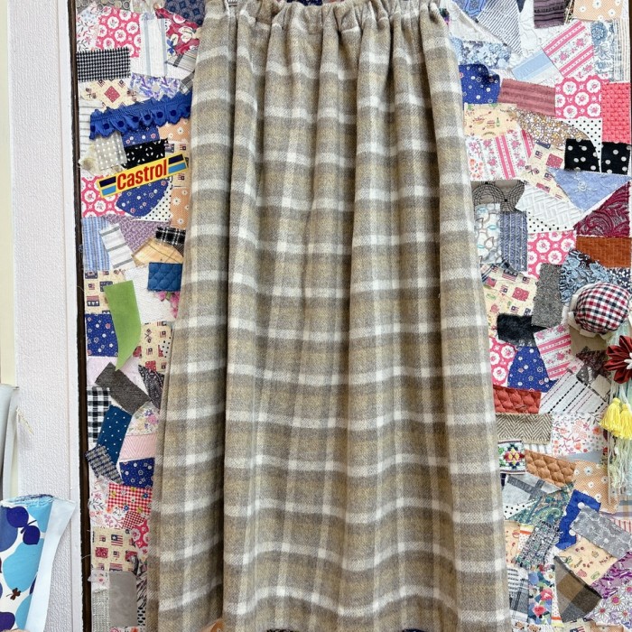 check pattern wool skirt | Vintage.City 古着屋、古着コーデ情報を発信