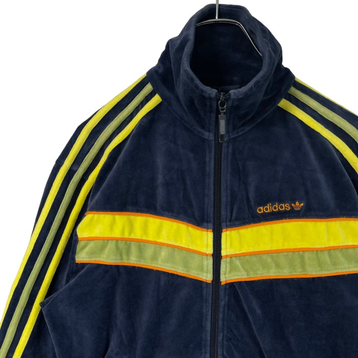 adidas トラックジャケット ベロア 刺繍ロゴ ワンポイントロゴ 90s | Vintage.City 古着屋、古着コーデ情報を発信