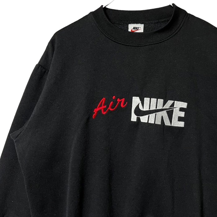 90s USA製 NIKE ロゴ刺繍 スウェットシャツ