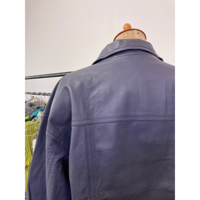 leather jacket / purple #1474 レザージャケット 紫 本革 | Vintage.City 古着屋、古着コーデ情報を発信