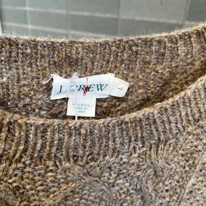 old j.crew wool knit | Vintage.City 古着屋、古着コーデ情報を発信