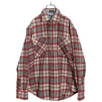 80s Harver House L/S wool flannel check shirt | Vintage.City 古着屋、古着コーデ情報を発信