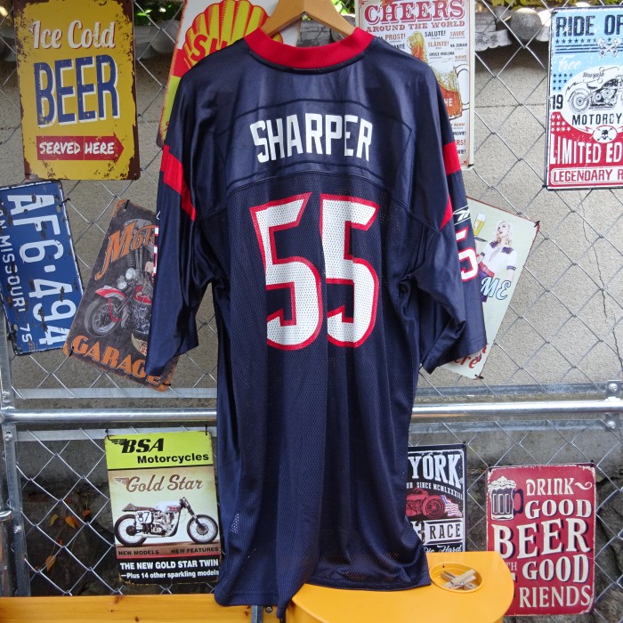 リーボック×NFL ゲームシャツ 2XL 紺 赤 SHARPER 55 袖ロゴ 8977 | Vintage.City 빈티지숍, 빈티지 코디 정보