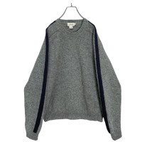90s J.CREW sleeve line lamb wool sweater | Vintage.City 古着屋、古着コーデ情報を発信