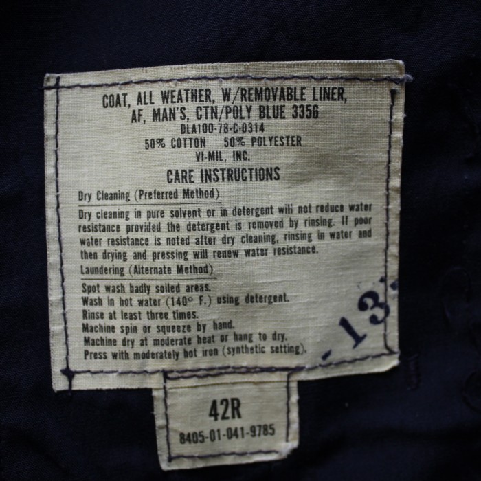 1970’S U.S．MILITARY ALL WEATHER COAT | Vintage.City 古着屋、古着コーデ情報を発信