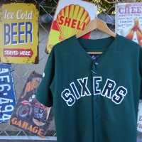 マジェスティック ゲームシャツ XL グリーン 半袖 袖ロゴ ナンバリング 緑 9031 | Vintage.City 古着屋、古着コーデ情報を発信