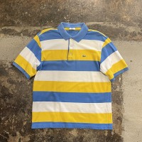 LACOSTE  one point logo border polo | Vintage.City 古着屋、古着コーデ情報を発信