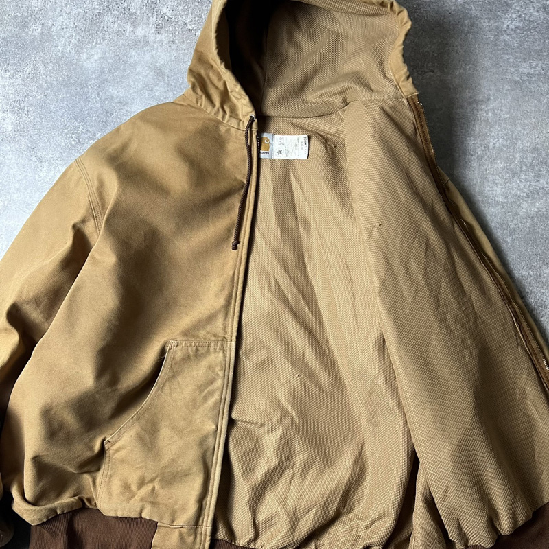 80s 90s USA製 Carhartt ライナー付き ダック アクティブ ジャケット ...