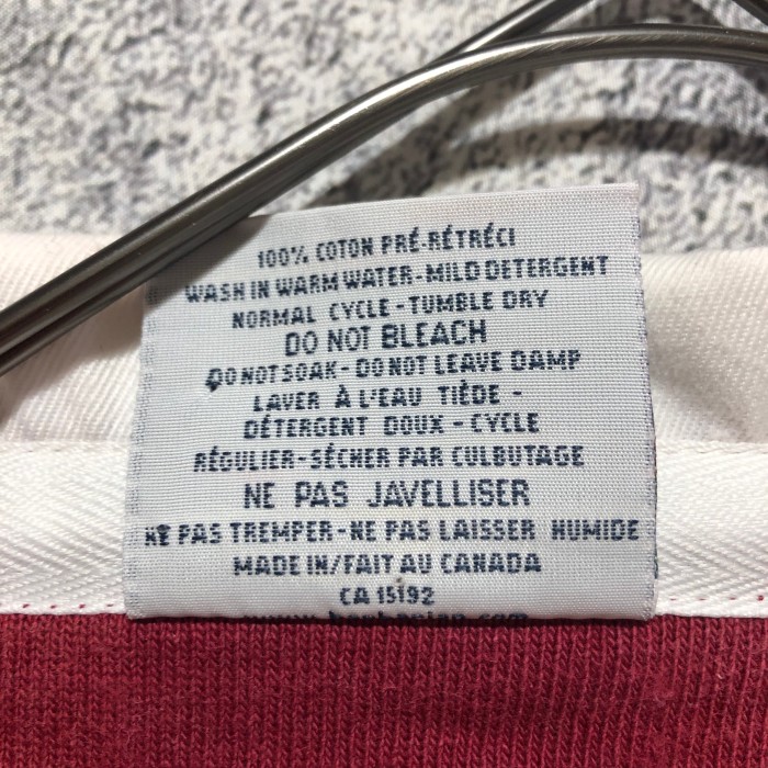バーバリアン 厚手 長袖 ボーダー ラガーシャツ M カナダ製 | Vintage.City 빈티지숍, 빈티지 코디 정보