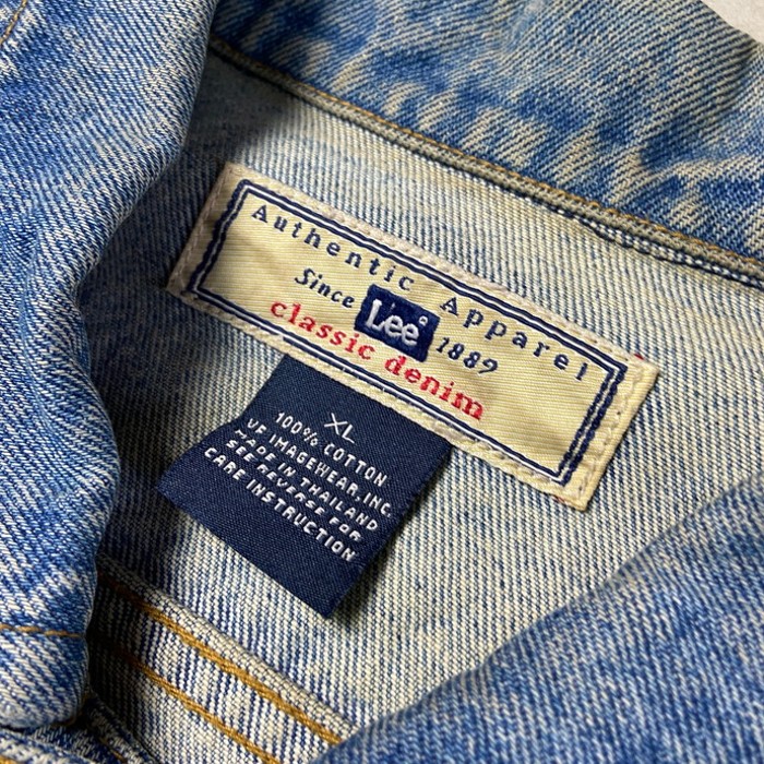 ビッグサイズ Lee  デニムジャケット企業ロゴ刺繍 メンズ2XL相当 | Vintage.City 古着屋、古着コーデ情報を発信