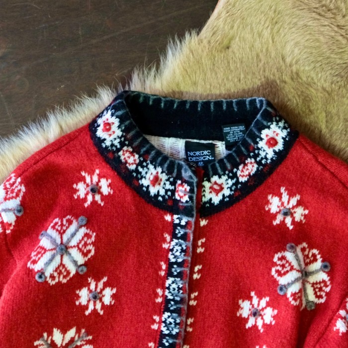 ノルディックカーディガン スタンドカラー ニットセーター | Vintage.City 古着屋、古着コーデ情報を発信