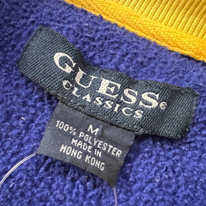 GUESS CLASSIC ゲスクラシック GUESS USA刺繍 ハーフジップ フリース 90s パープル M 10843 | Vintage.City 古着屋、古着コーデ情報を発信