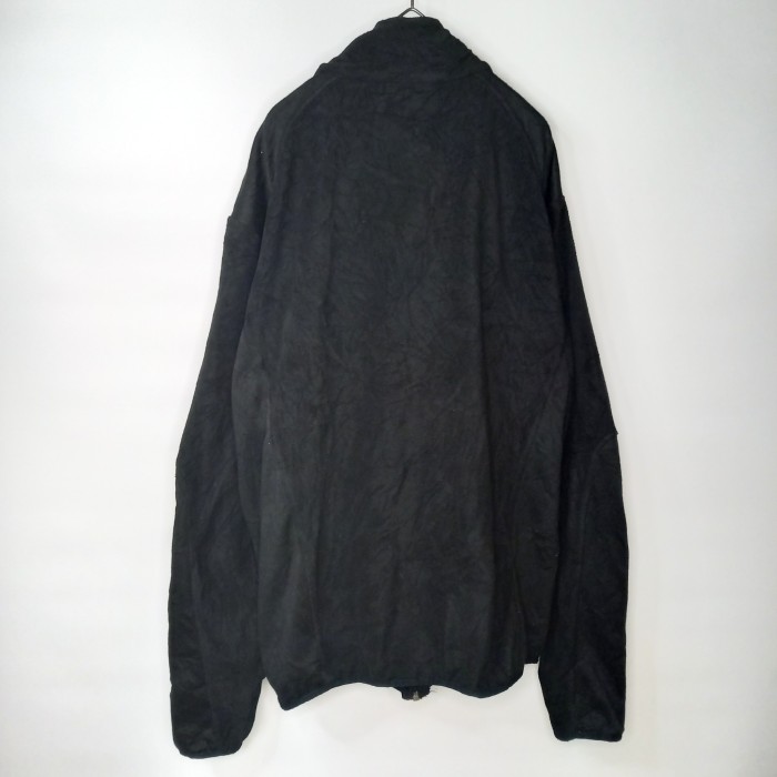 カッパ　ジップアップ　フリース　ジャケット　ブルゾン　刺繍ロゴ　ブラック　XL | Vintage.City 古着屋、古着コーデ情報を発信