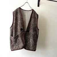 Vintage Leopard Pattern Boa Vest | Vintage.City 古着屋、古着コーデ情報を発信