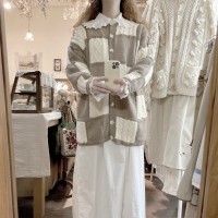 used euro cable cardigan | Vintage.City 古着屋、古着コーデ情報を発信