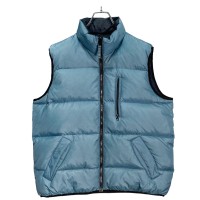 90s ADVENTURIDGE bi-color reversible down vest | Vintage.City 古着屋、古着コーデ情報を発信