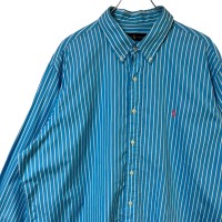 Ralph Lauren ラルフローレン 長袖シャツ 2XL ストライプ 刺繍 | Vintage.City 古着屋、古着コーデ情報を発信