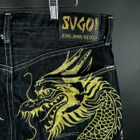 SUGOI JEANS スゴイジーンズ デニム 刺繍 龍 ドラゴン | Vintage.City 빈티지숍, 빈티지 코디 정보