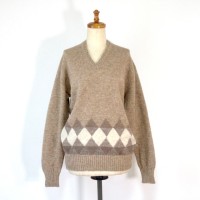 ENGLAND シェットランド Vネックセーター | Vintage.City 古着屋、古着コーデ情報を発信