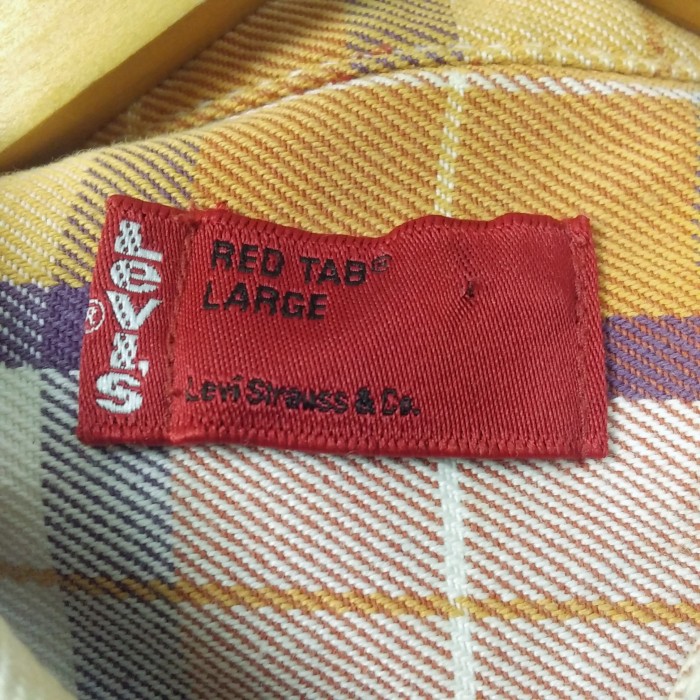 00’年初期/リーバイス Levi's RED TAB/長袖/厚手/チェック柄ワークシャツ(L) #170 | Vintage.City 빈티지숍, 빈티지 코디 정보