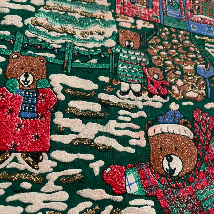80-90s Nut Cracker 襟付き　スウェットシャツ　クリスマス　アニマル　デザイン　アメリカ製　C573 | Vintage.City 古着屋、古着コーデ情報を発信