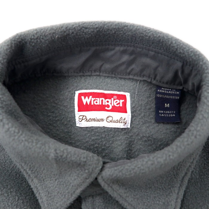 Wrangler 90年代 フリース ワークシャツ M グレー ポリエステル | Vintage.City 古着屋、古着コーデ情報を発信