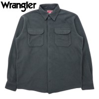Wrangler 90年代 フリース ワークシャツ M グレー ポリエステル | Vintage.City 古着屋、古着コーデ情報を発信