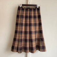 beige tartan pleated skirt〈レトロ古着 ベージュ タータンチェック プリーツスカート〉 | Vintage.City 古着屋、古着コーデ情報を発信