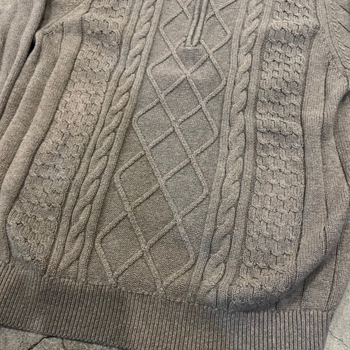 IZOD cotton half zip knit | Vintage.City 古着屋、古着コーデ情報を発信