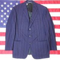 90's 【SPAIN製】 POLO RALPH LAUREN(ラルフローレン) Wool  Stripe Tailored Jacket | Vintage.City 古着屋、古着コーデ情報を発信