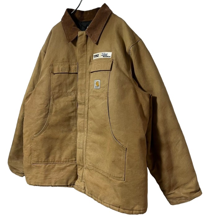 90s Carhartt 企業刺繍ロゴ ボアライナーダックジャケット XLtwinkle_outer