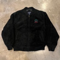 PORT AUTHORITY suede leather zip up jacket | Vintage.City 古着屋、古着コーデ情報を発信