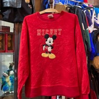 Disney Store / ディズニー / スウェット / M / レッド / 赤 / ボア / モコモコ /裏起毛 | Vintage.City 古着屋、古着コーデ情報を発信