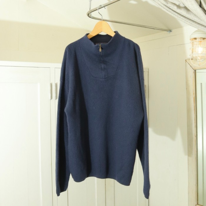 Lawton Harbor halfzip sweater Made in Italy | Vintage.City 古着屋、古着コーデ情報を発信