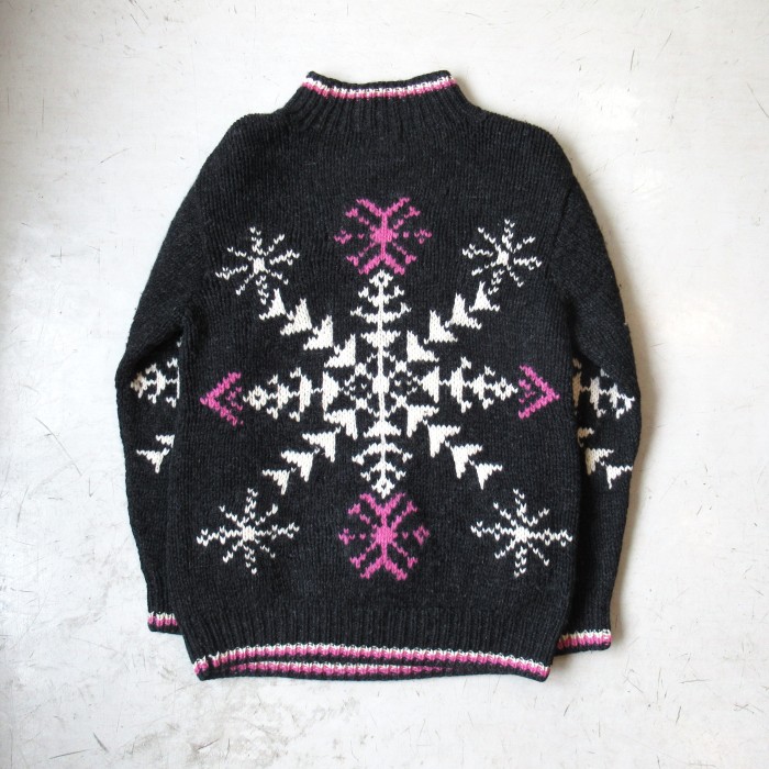 80S WOOLRICH SNOWFLAKE PATTERN WOOLSWEATER【About M】 | Vintage.City 古着屋、古着コーデ情報を発信