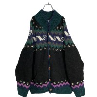 Sue Dille Designs hand made Ecuador knit cardigan | Vintage.City 古着屋、古着コーデ情報を発信