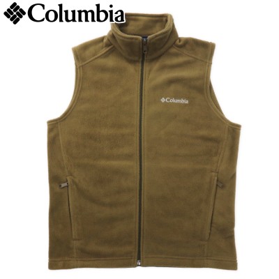 Columbia フリースベスト S ブラウン ワンポイントロゴ刺繍 Steens Mountain Vest AE1535 | Vintage.City 古着屋、古着コーデ情報を発信
