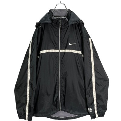 NIKE 00's zip-up hooded fleece nylon jacket | Vintage.City 古着屋、古着コーデ情報を発信