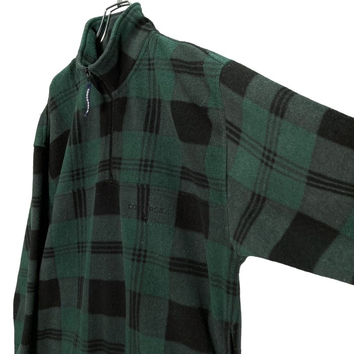 90-00s CONVERSE half zip fleece check pullover | Vintage.City 古着屋、古着コーデ情報を発信